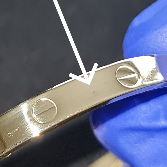 18k Gold bracelet - Bangle screw type design - Picture 8 of 15